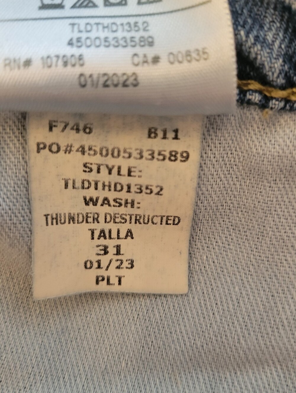 Hudson Jodie Thunder Distressed Wide Leg Denim Jeans Size 31 - Picture 5 of 5